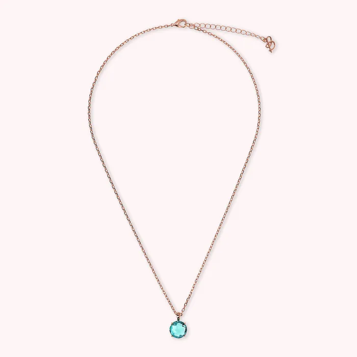 Collana Catena Rolo con Pendente in Prisma Gem Taglio Mosaico Bronzallure Earrings