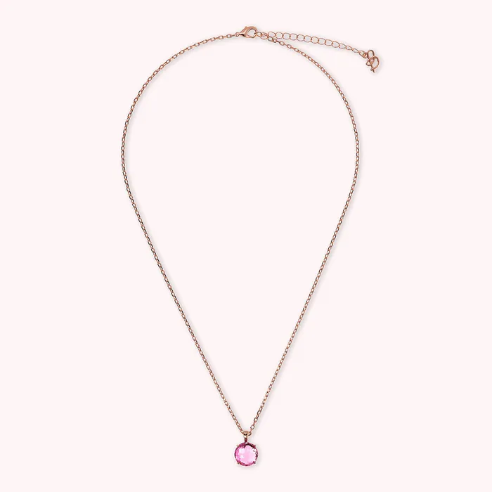 Collana Catena Rolo con Pendente in Prisma Gem Taglio Mosaico Bronzallure Earrings
