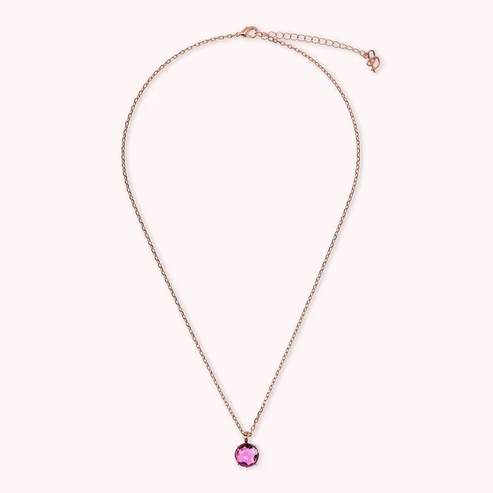 Collana Catena Rolo con Pendente in Prisma Gem Taglio Mosaico Bronzallure Earrings