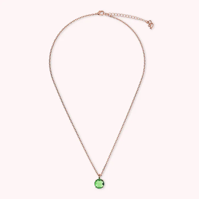 Collana Catena Rolo con Pendente in Prisma Gem Taglio Mosaico Bronzallure Earrings