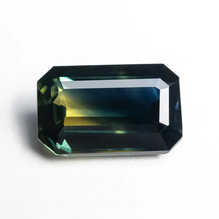 Misfit Gems Parti BlueYellow Step Cut Sapphire 361ct Cut Corner Rectangle Rings Misfit Gems Parti BlueYellow Step Cut Sapphire 361ct Cut Corner Rectangle Rings