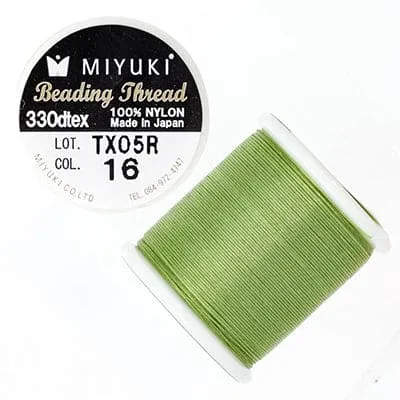 Miyuki Beading Thread50 Meter SpoolColor 16 Peridot Peppy Beads Necklaces
