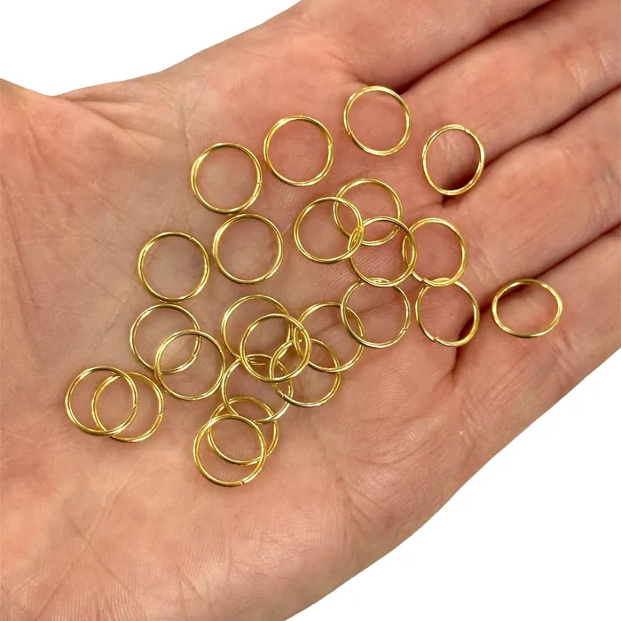 Peppy Beads Rings 24Kt Gold Plated Jump Rings 10mm 24 Kt Gold Plated Open Jump Rings Peppy Beads Rings 24Kt Gold Plated Jump Rings 10mm 24 Kt Gold Plated Open Jump Rings