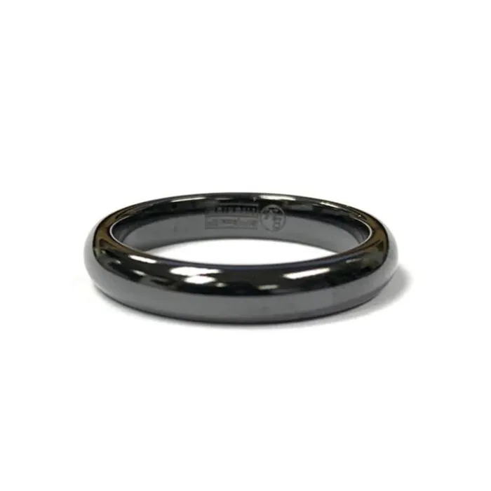 Black Titanium Domed Wedding Band Donald Haack Diamonds Rings
