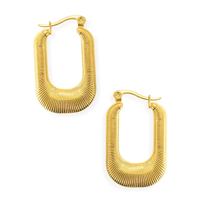 Ellie Vail Earrings Tapered Geometric Hoop Earring
