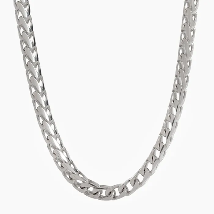 Necklaces 7mm Silver Franco Chain Proclamation Jewelry