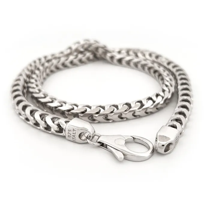 Necklaces 7mm Silver Franco Chain Proclamation Jewelry