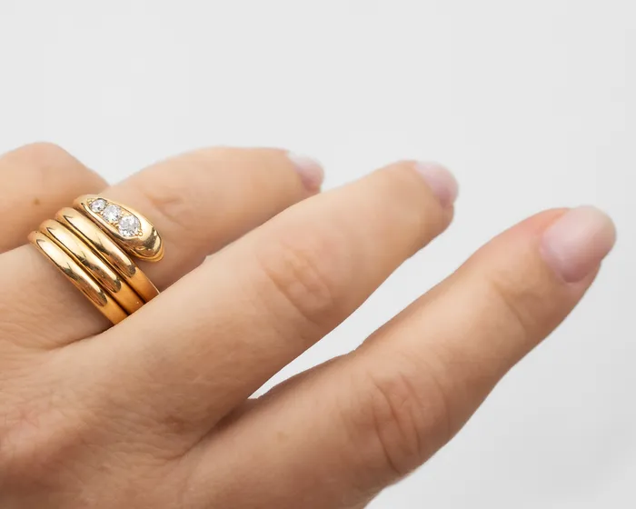Rings Isadoras A Art Deco English Diamond Snake Ring Rings Isadoras A Art Deco English Diamond Snake Ring