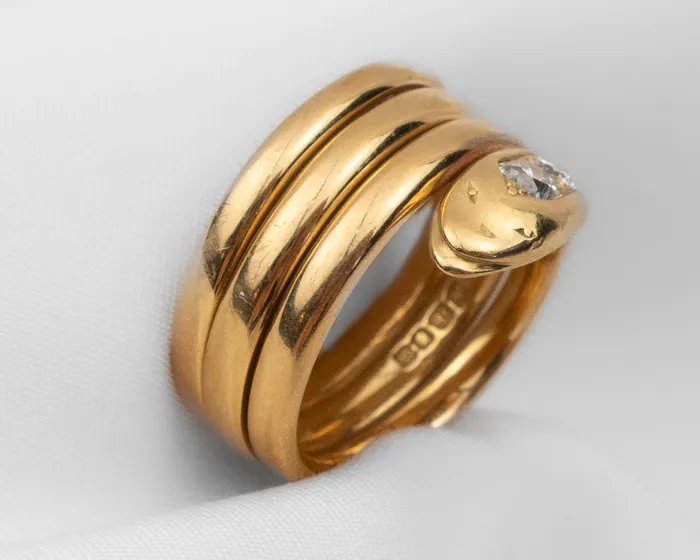 Rings Isadoras A Art Deco English Diamond Snake Ring Rings Isadoras A Art Deco English Diamond Snake Ring