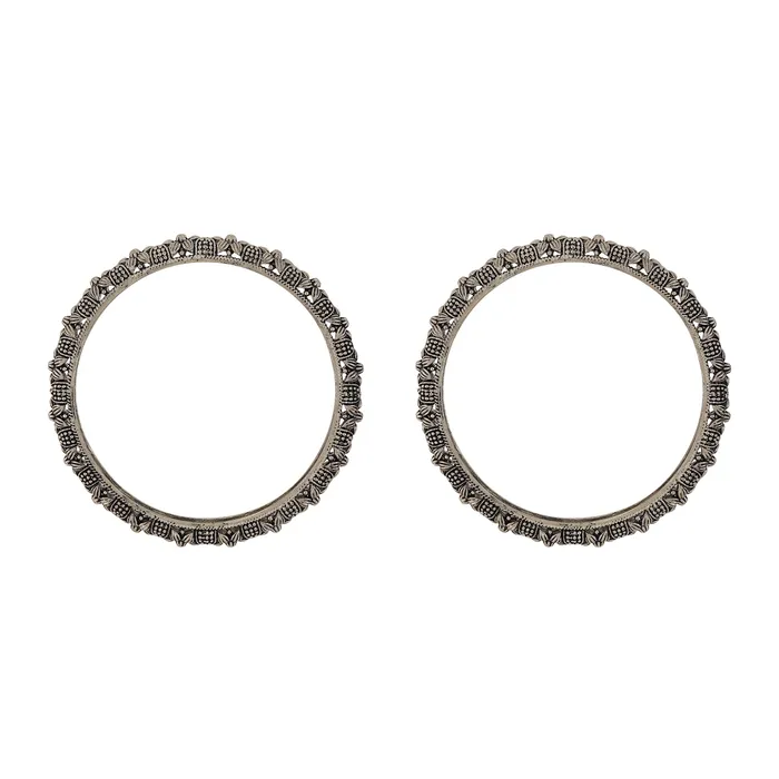 Rings Teejh Panchala Silver Oxidized Bangles