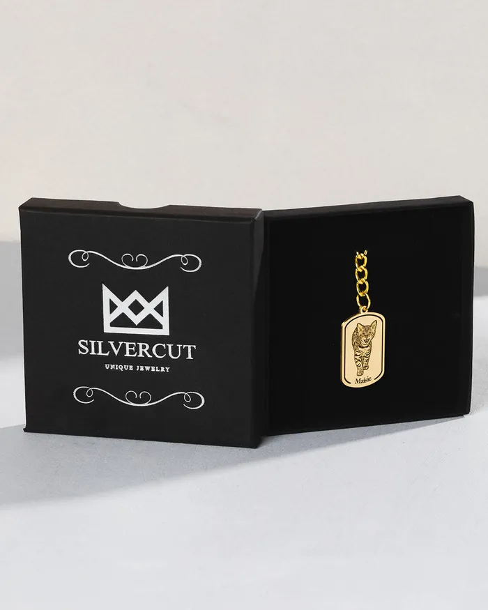 Silvercut Original Earrings Dogtag Keychain Silvercut Original Earrings Dogtag Keychain