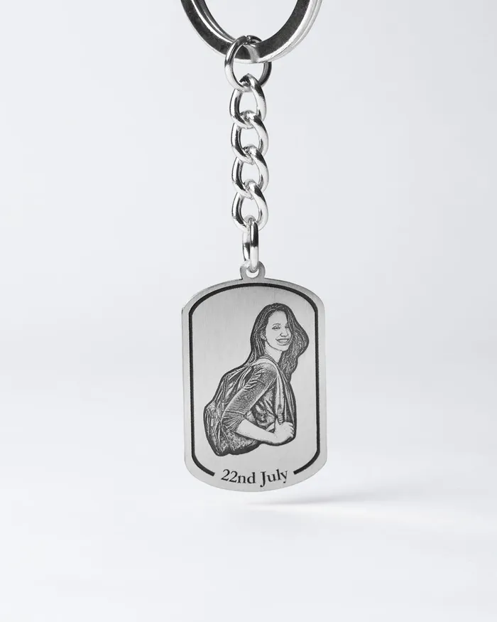 Silvercut Original Earrings Dogtag Keychain Silvercut Original Earrings Dogtag Keychain