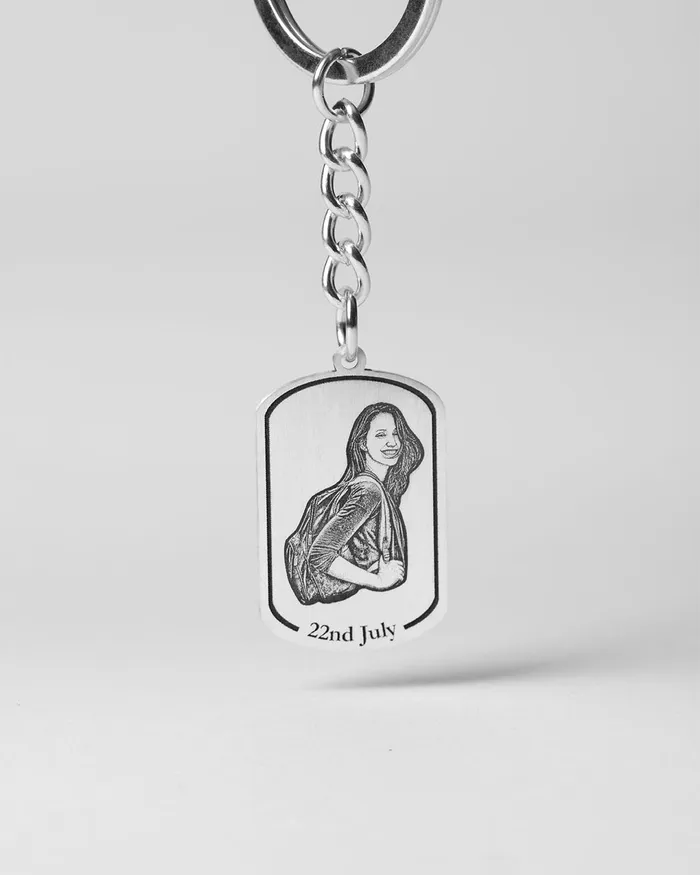 Silvercut Original Earrings Dogtag Keychain Silvercut Original Earrings Dogtag Keychain