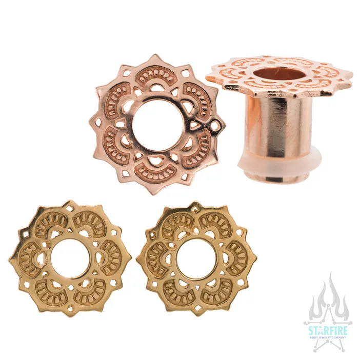 Tawapa Earrings Lotus Drop Eyelets