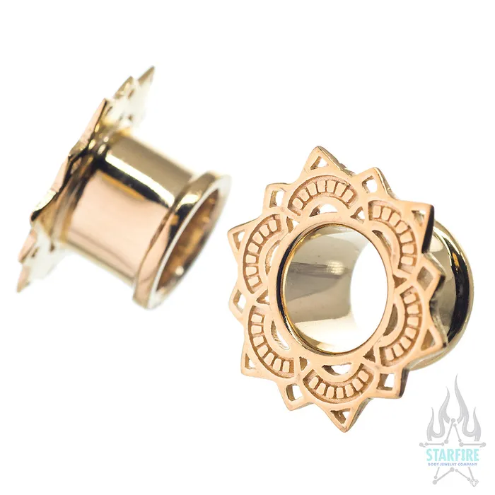Tawapa Earrings Lotus Drop Eyelets