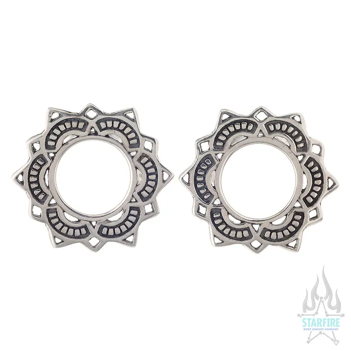 Tawapa Earrings Lotus Drop Eyelets