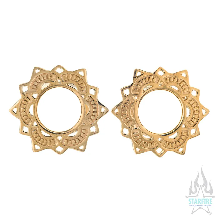 Tawapa Earrings Lotus Drop Eyelets