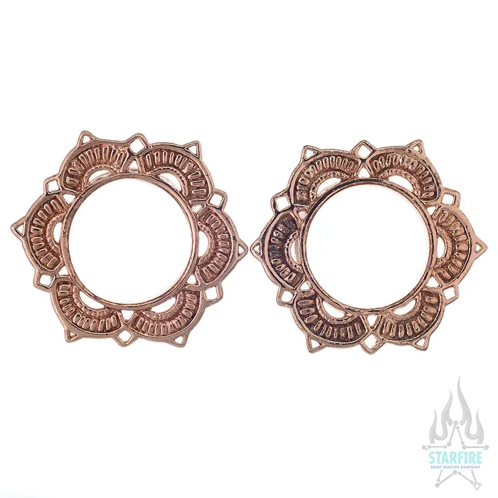 Tawapa Earrings Lotus Drop Eyelets