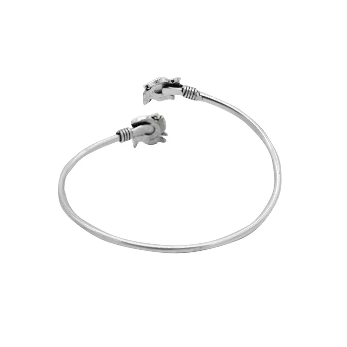 Teejh Bracelets Aparna White Flower Silver Oxidized Bracelet Teejh Bracelets Aparna White Flower Silver Oxidized Bracelet