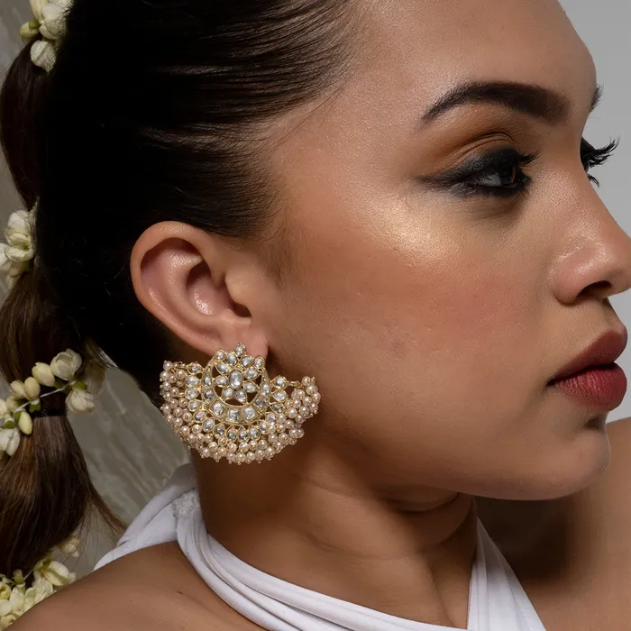 Teejh Kanak Pearl and Polki Earring Teejh Earrings