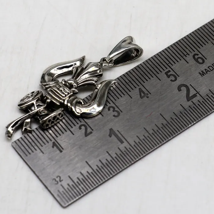 925 sterling silver Hindu idol Lord Shiva tridenttrishul pendant amazing vintage design gifting locket pendant customized jewelry ssp524 TRIBAL ORNAMENTS Necklaces