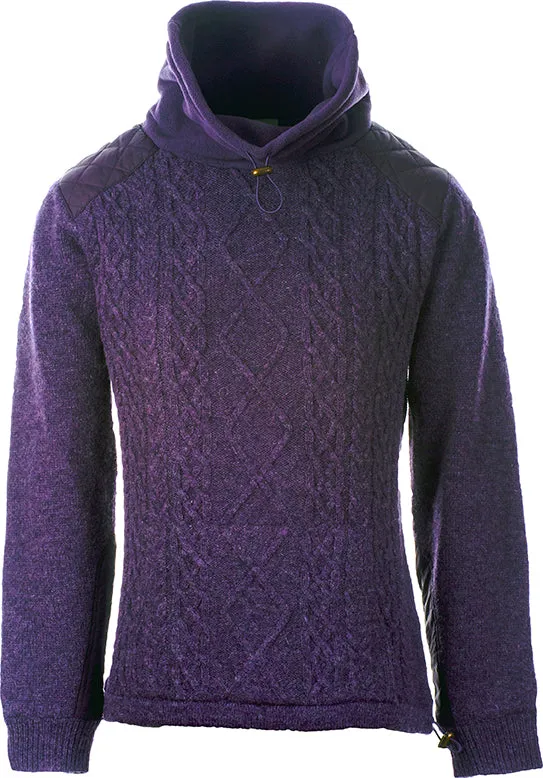 Aran Woollen Mills Country Life Cowlneck Wool Sweater Earrings