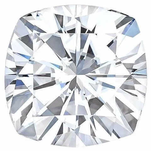 Charles Colvard Cushion Moissanite Fire Brilliance Earrings