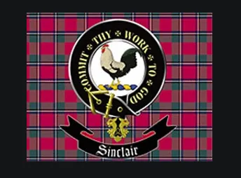 Clan Flag Nylon Stewart Scottish and Irish Store Earrings