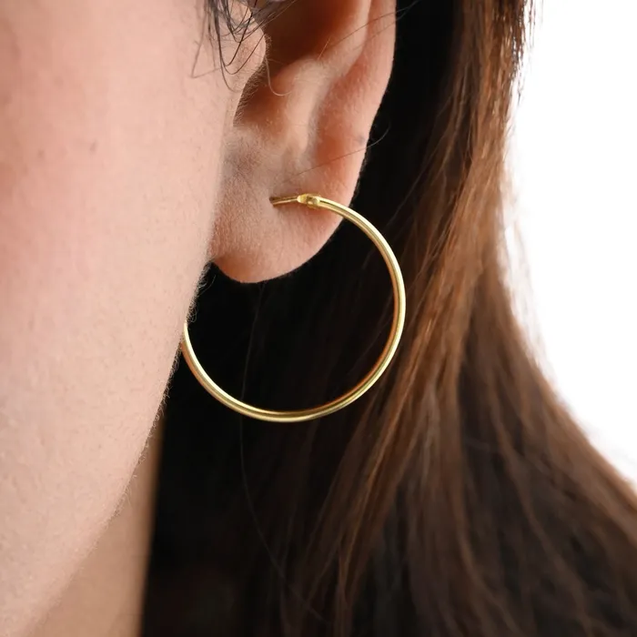 Earrings 14K GoldFilled Simple Hoop Earrings 925 Sterling Silver Lightweight Hoops Jewelvers Earrings 14K GoldFilled Simple Hoop Earrings 925 Sterling Silver Lightweight Hoops Jewelvers
