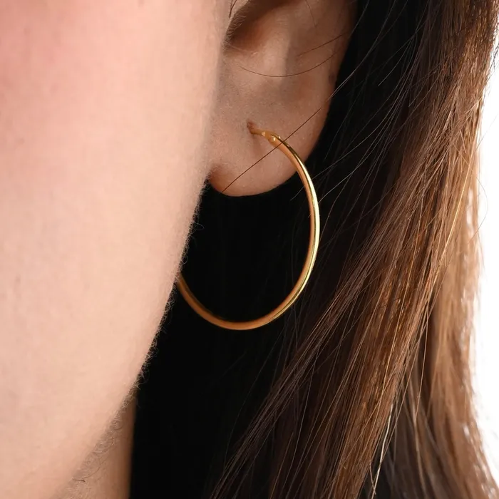 Earrings 14K GoldFilled Simple Hoop Earrings 925 Sterling Silver Lightweight Hoops Jewelvers Earrings 14K GoldFilled Simple Hoop Earrings 925 Sterling Silver Lightweight Hoops Jewelvers