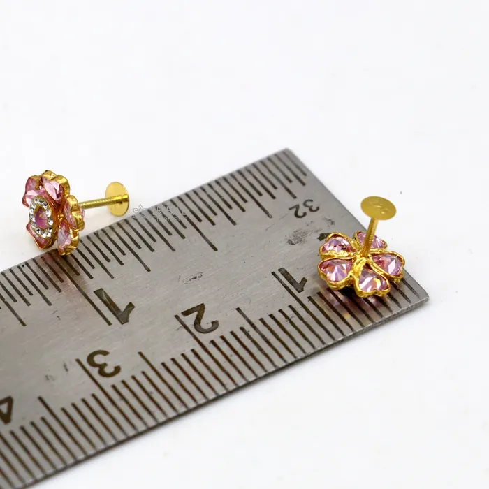 Earrings 14kt yellow gold handmade fabulous orange Stone excellent vintage flower design stud earrings pair unisex jewelry er176 TRIBAL ORNAMENTS Earrings 14kt yellow gold handmade fabulous orange Stone excellent vintage flower design stud earrings pair unisex jewelry er176 TRIBAL ORNAMENTS