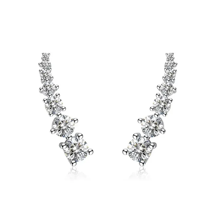 Earrings Jewelvers 925 Sterling Silver Cubic Zircon Ear Cuff