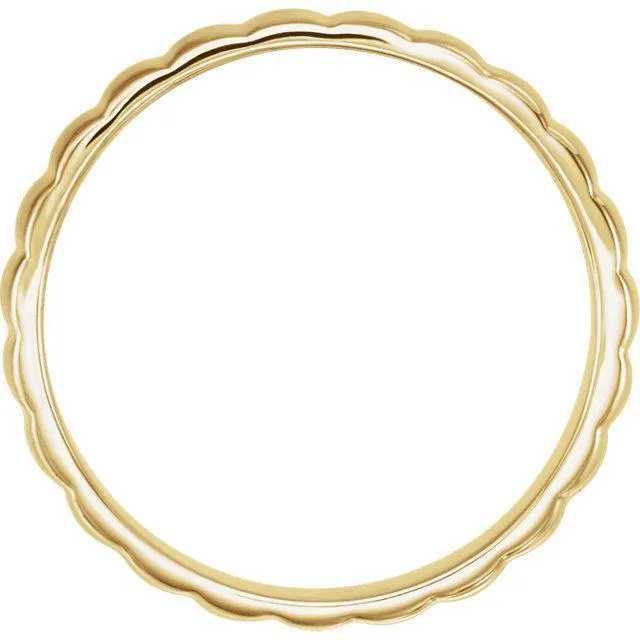 Fire Brilliance Rings Matthew Grooved Wedding Band