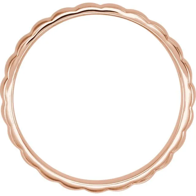 Fire Brilliance Rings Matthew Grooved Wedding Band