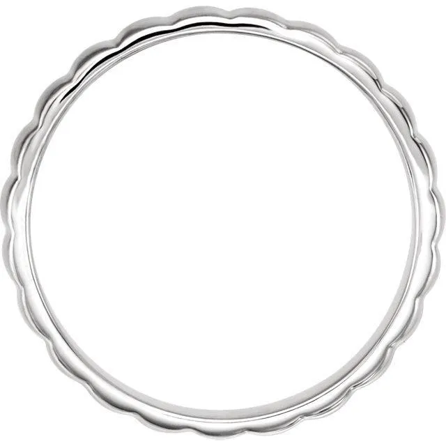 Fire Brilliance Rings Matthew Grooved Wedding Band