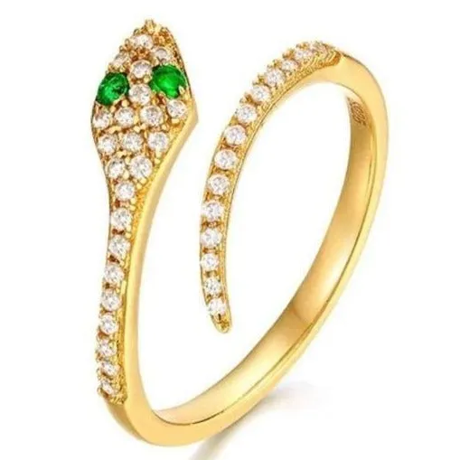 Jewelvers Rings 14K GoldFilled Snake Wrap Ring Jewelvers Rings 14K GoldFilled Snake Wrap Ring