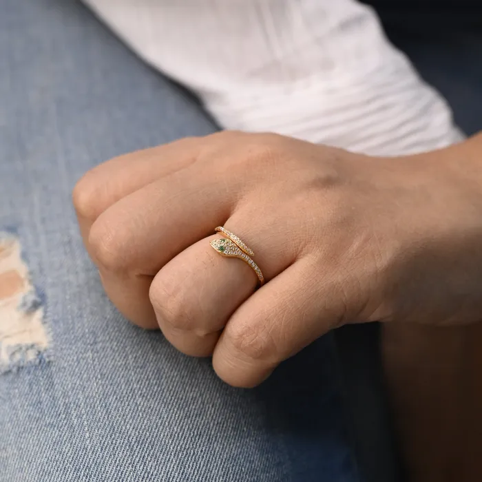 Jewelvers Rings 14K GoldFilled Snake Wrap Ring Jewelvers Rings 14K GoldFilled Snake Wrap Ring