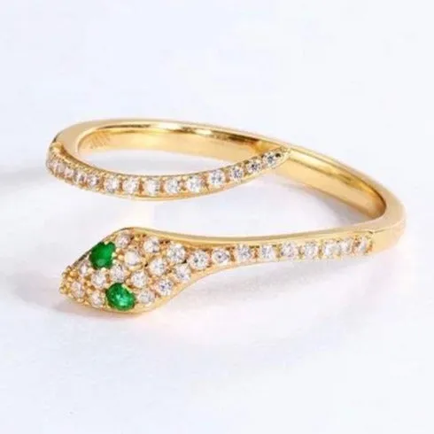 Jewelvers Rings 14K GoldFilled Snake Wrap Ring Jewelvers Rings 14K GoldFilled Snake Wrap Ring
