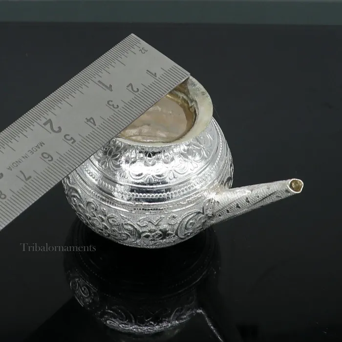 Lord Shiva Abhishek pot best karwa chauth sold silver kalash puja utensils article from best diwali puja article for home temple su537 TRIBAL ORNAMENTS Necklaces