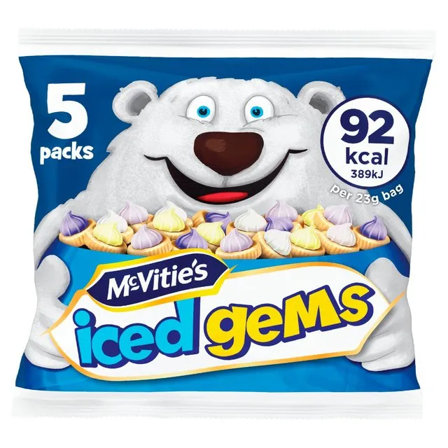 McVities Iced Gems 5 Pack Ramsden International Earrings