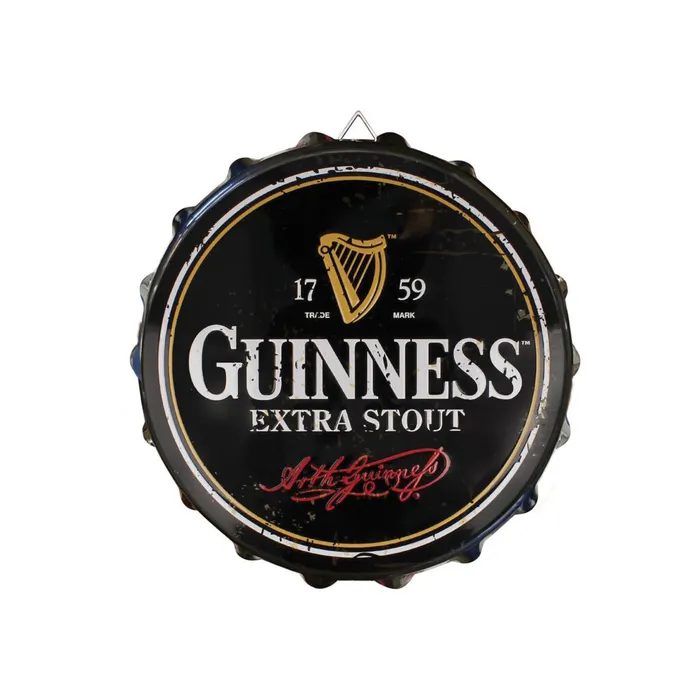 Mimi Imports Earrings GUINNESS CONTEMPORARY BOTTLE CAP METAL SIGN 115 DIAMETER Mimi Imports Earrings GUINNESS CONTEMPORARY BOTTLE CAP METAL SIGN 115 DIAMETER