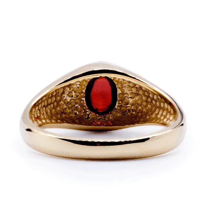 Oval Natural Mozambique Garnet Bezel Set Solitaire Ring Fire Brilliance Rings