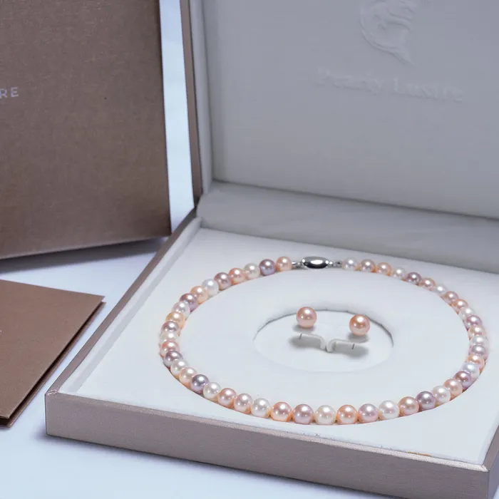 Pearly Lustre Earrings Top Lustre Candy Freshwater Pearl Set WS00049