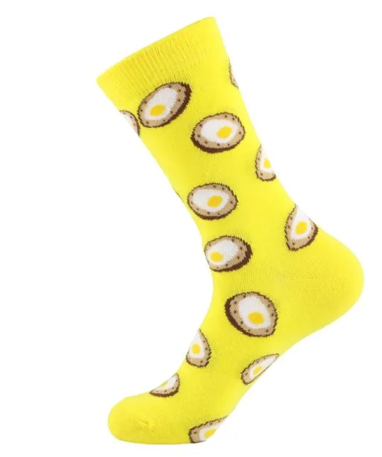 POLLY Earrings SF684 Yellow Fried Egg Socks