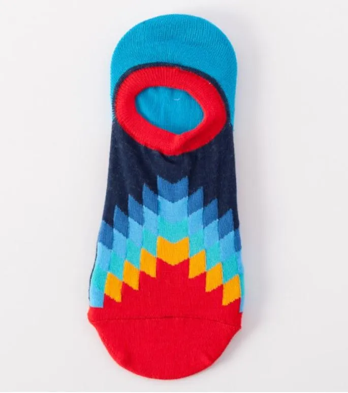 POLLY Necklaces SF412 Multi Color Festive Low Cut Socks
