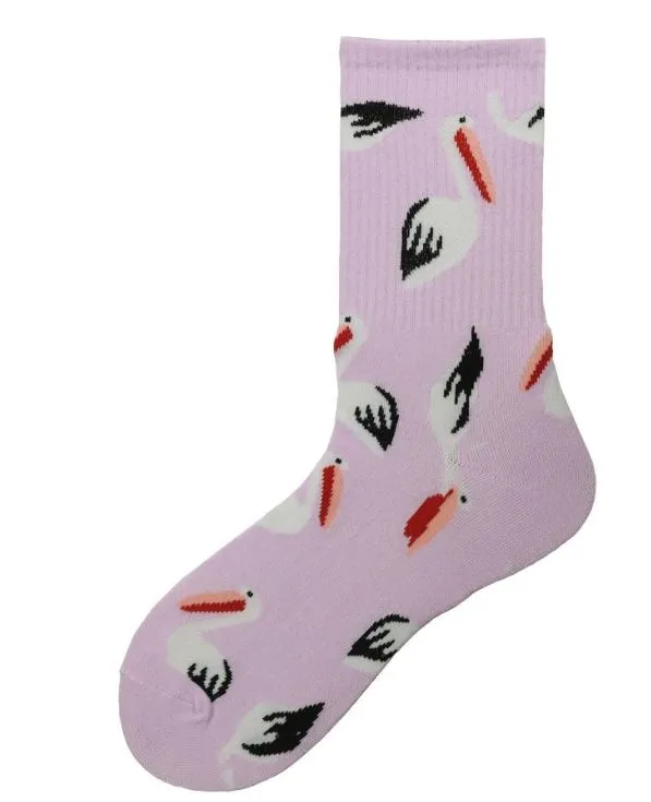 POLLY Necklaces SF916 Light Pink Pelican Socks