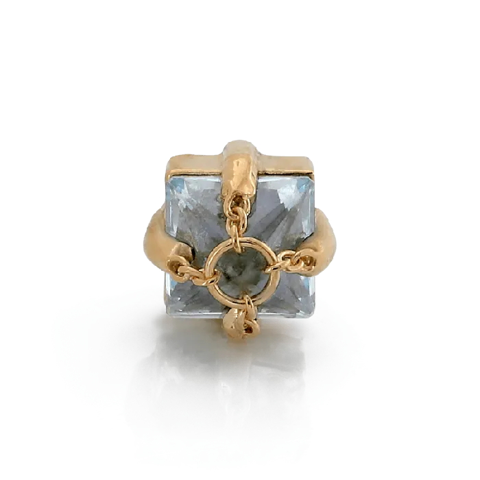 Pupil Hall Rings How Dare You End Ice Blue Topaz