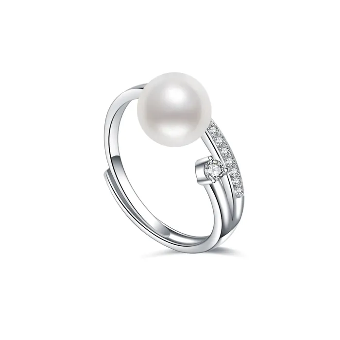 Rings Top Grade Freshwater Pearl Ring WR00198 Pearly Lustre