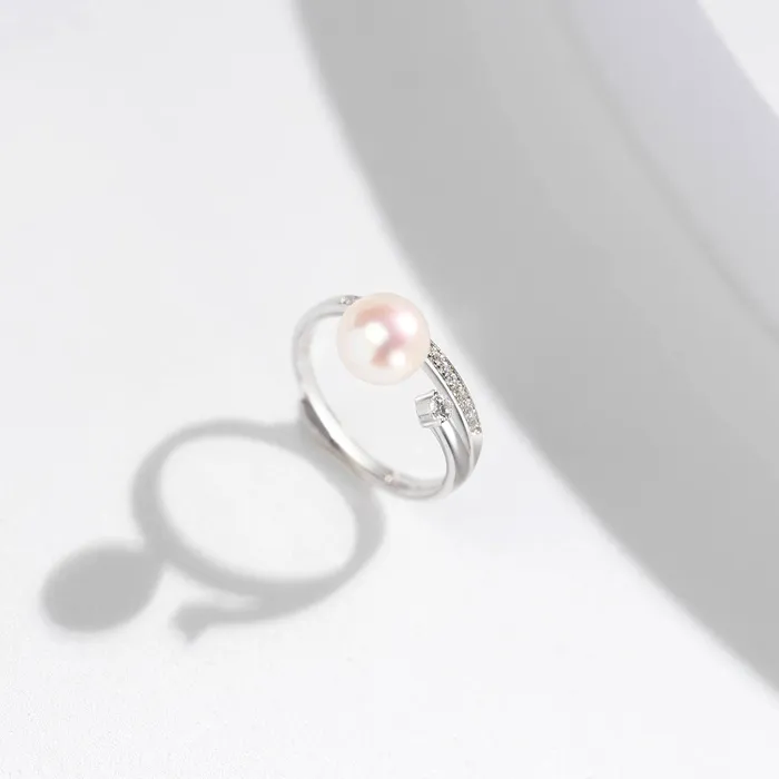 Rings Top Grade Freshwater Pearl Ring WR00198 Pearly Lustre