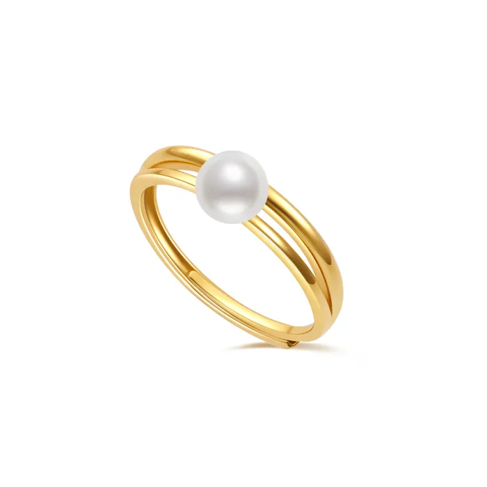 Rings Top Grade Freshwater Pearl Ring WR00299 CONNECT Pearly Lustre
